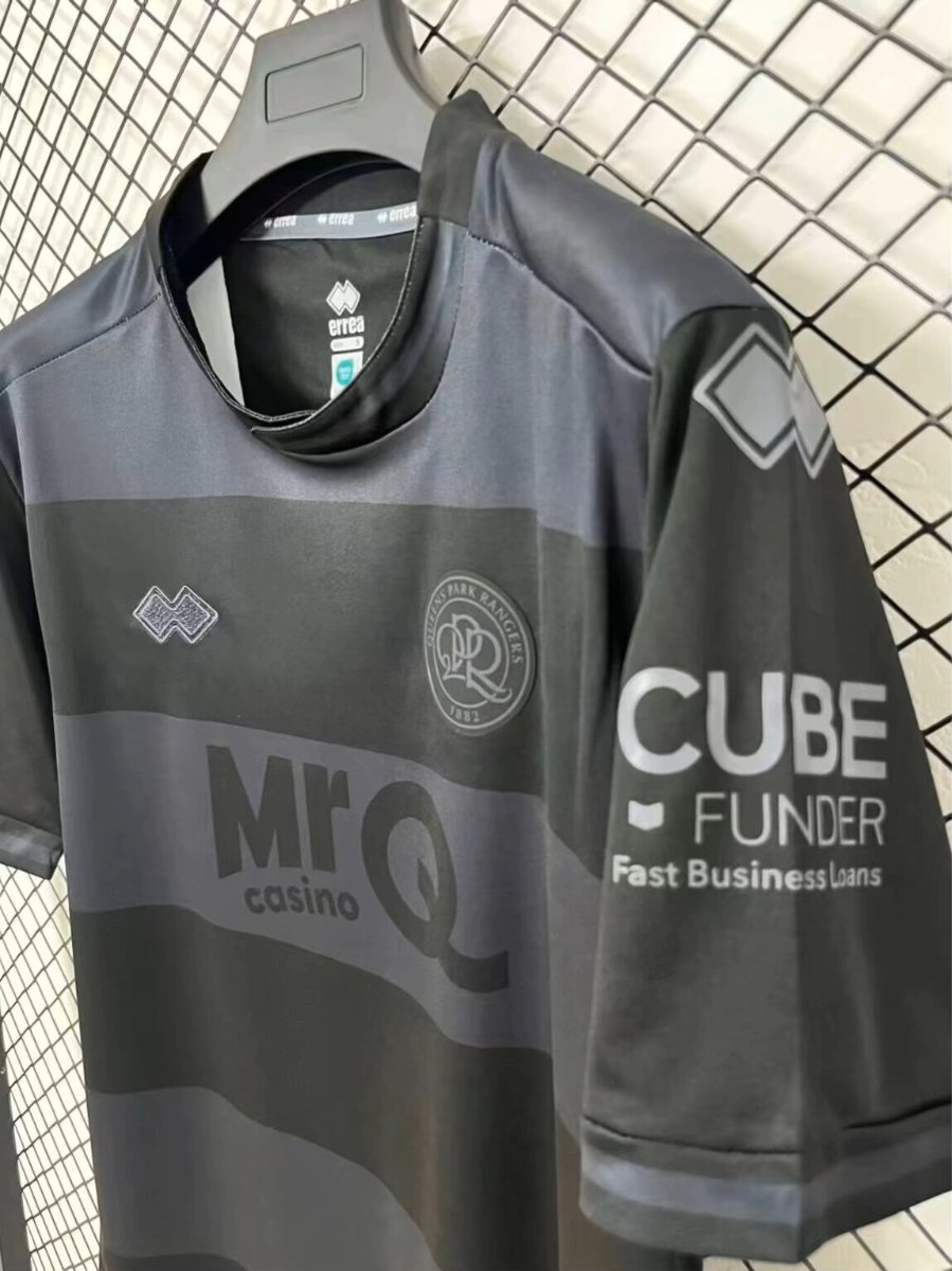 26/27 Queens Park Rangers Black & Dark Grey Stripes Third Jersey