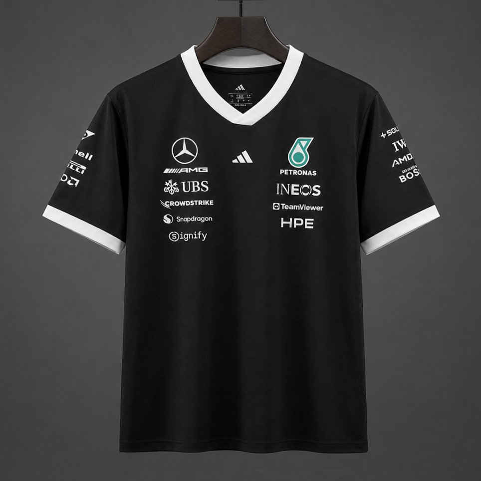 2026 F1 Mercedes-AMG Petronas F1 Team Black Training Jersey
