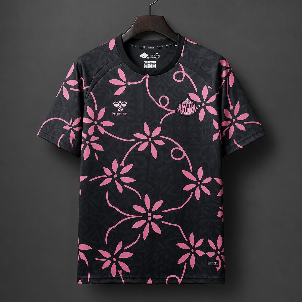 26/27 Sunderland AFC Away Black with Pink training Jersry