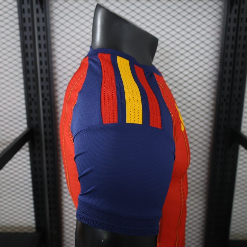 2 Star Player Version 2026 Spain Home Jersey With Champion Patch
