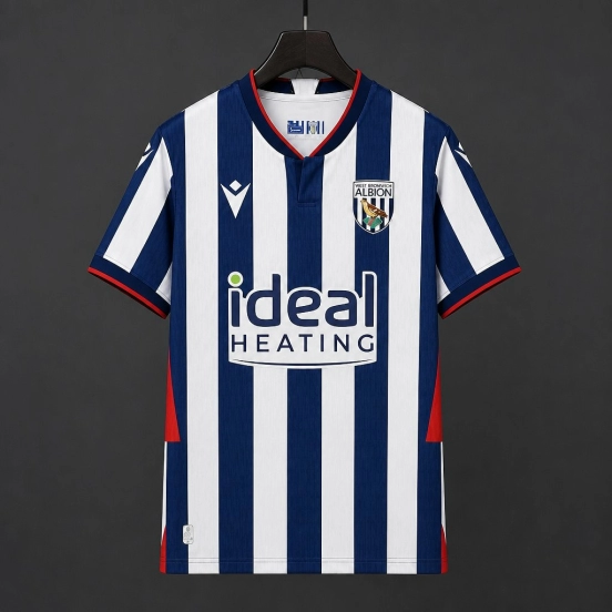 26/27 West Bromwich AlBion Home Blue Stripes Jersey