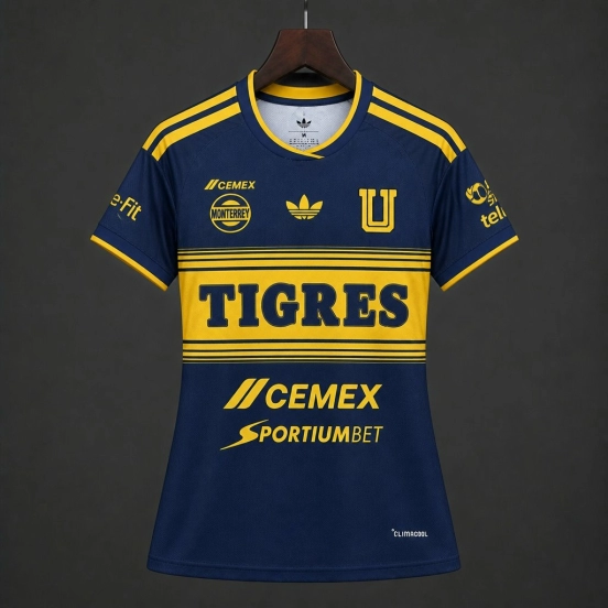 26/27 Women Tigres UANL Away Navy Blue Jersey
