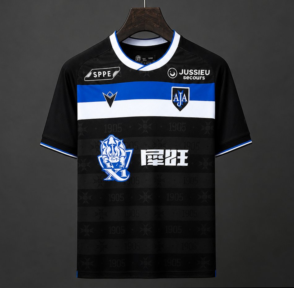 26/27 AJ  Auxerre Away Black Jersey