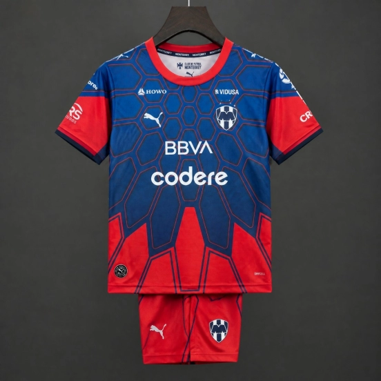 26/27 Kids Rayados Monterrey Goalkeeer Red Jersey